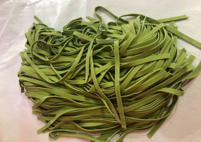 fettuccine agli spinaci verdi